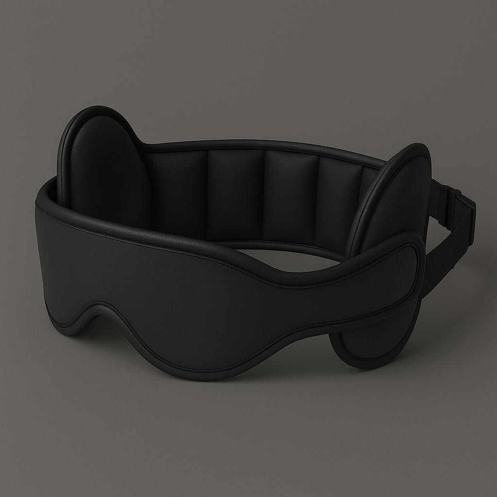 Travel pillow with built-in sleep mask