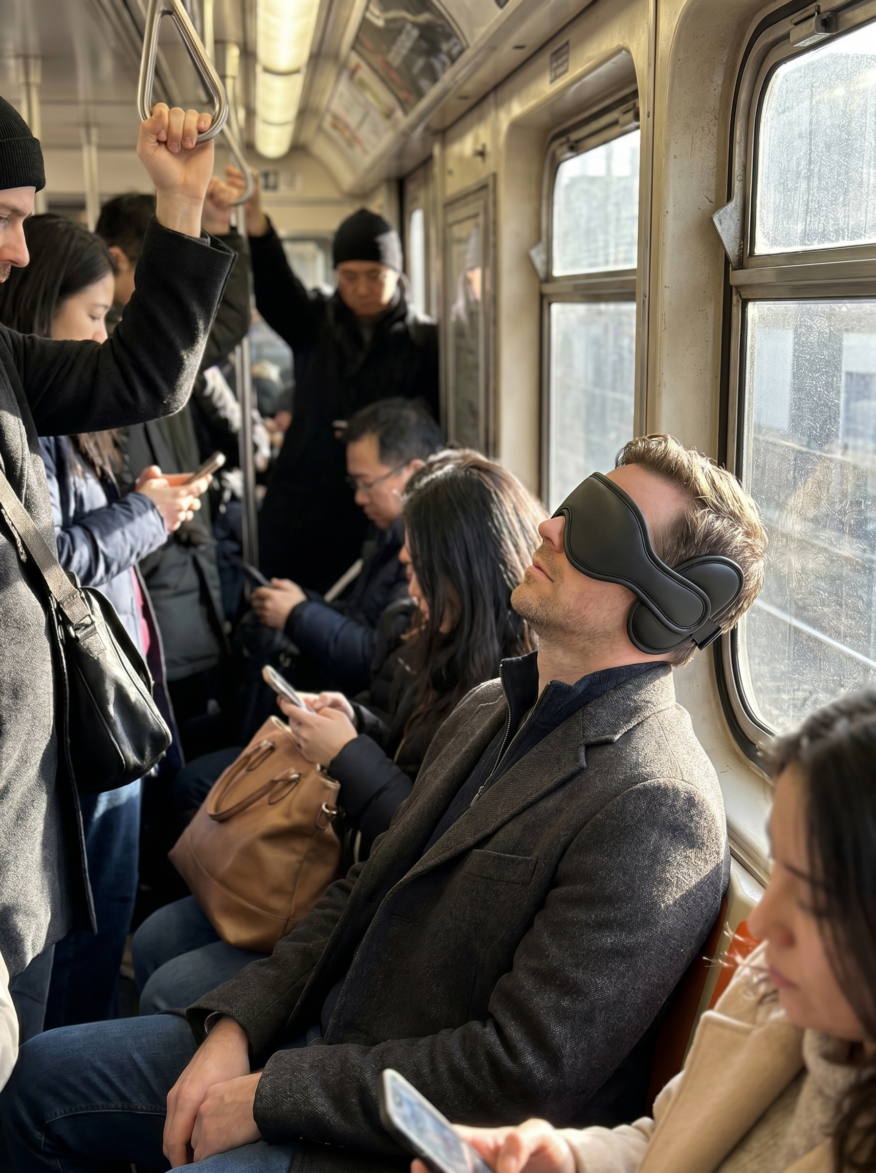 Travel pillow with built-in sleep mask